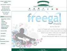 Tablet Screenshot of perrycountylibrary.org